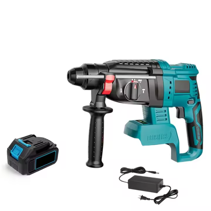 18V 4 Functions Electric Cordless Electric Hammer Drill Rechargeable Electric Hammer 27mm Hammer Drill For 18V Makita Battery - 1