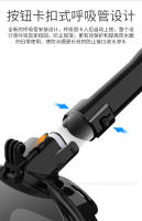 Nueva máscara de buceo de doble tubo, cara completa de silicona, equipo de natación totalmente seco para adultos, conjunto de máscara de snorkel - details 8