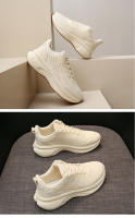 Zapatillas De Correr Para Mujer Suelas Suaves Y Amortiguadas Superficie De Malla Transpirable Zapatos De Vuelo Tejidos Moda Universitaria - details 24