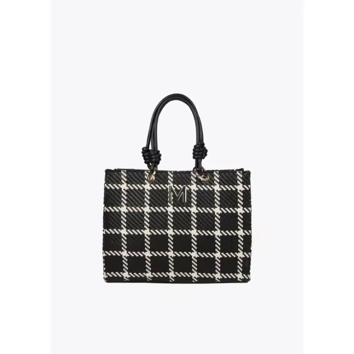 Lola Casademunt By Maite Shopper De Cuadros Con Nudos En Asas - 1
