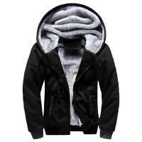 Chaqueta De Fleece Para Hombres Camuflaje Cremallera Y Capucha Abrigo Invernal Manga Larga Casual Streetwear - details 8