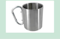 Taza De Agua Portátil De Acero Inoxidable Para Camping Montañismo Viajes Al Aire Libre Picnics Senderismo Escalada Con Botón - details 5
