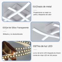 Lámpara De Techo Moderna IRALAN LED Con 3 Modos De Temperatura De Color Protección Para Los Ojos Instalación Fácil Para Habitaciones - details 3