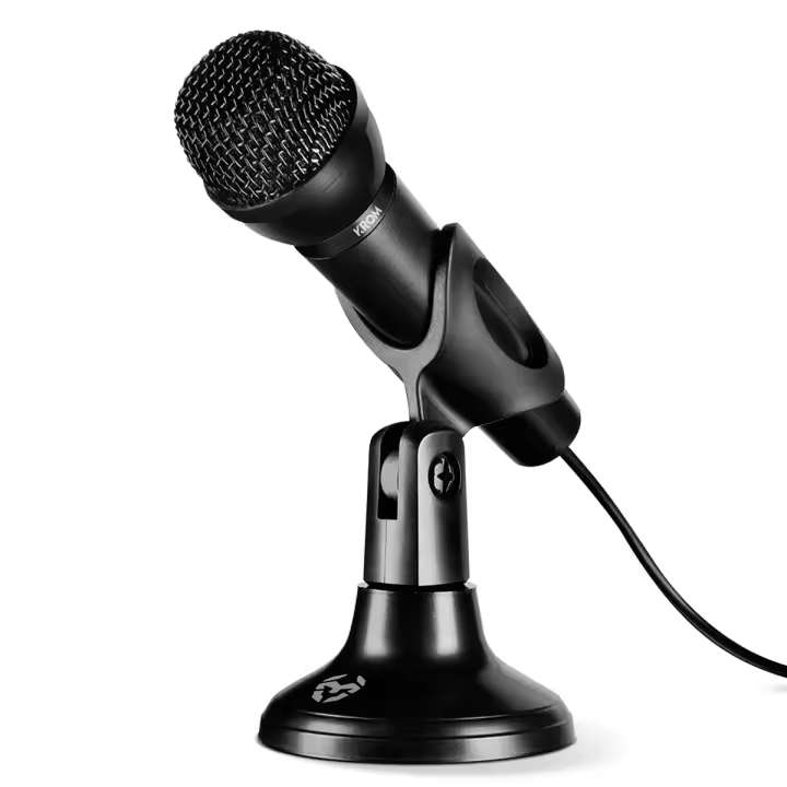 KROM KYP - Micrófono Gaming, Omnidireccional, Jack de 3.5mm, Color Negro - 1