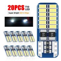 Lámpara De Interiores Para Coche LED T10 W5W Canbus 3014 24SMD 194 168 Luz Blanca Universal 12V 6000K Sin Errores 10/20PC - details 0