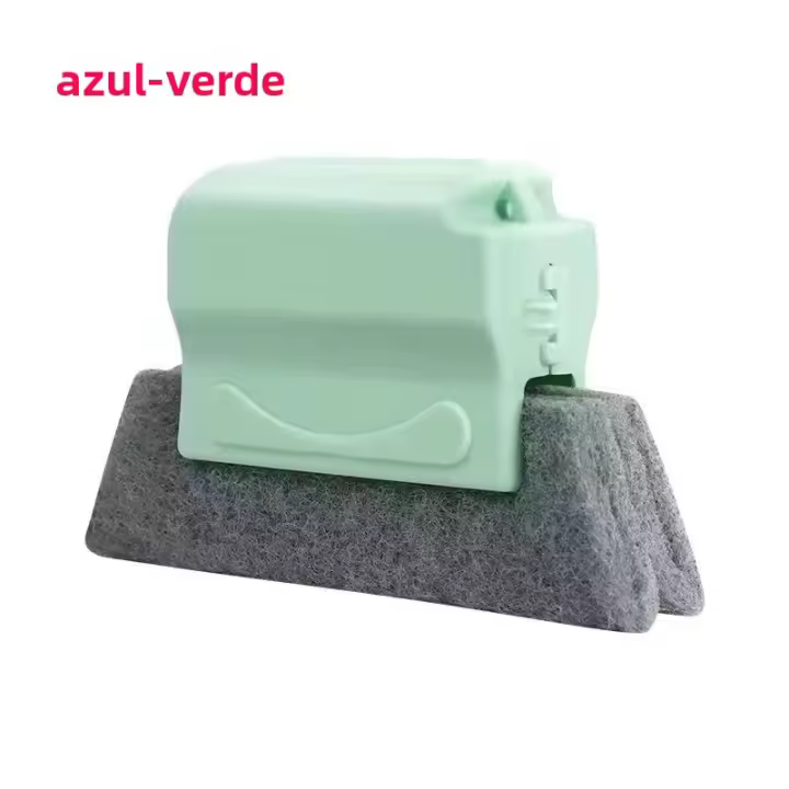 Limpieza De Trax De Ventana Herramienta De Cepillo Para Ranura De Puerta Y Rincón Doméstico Limpieza De Rastro De Plegable - 1