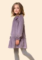 Petit Alo - Vestido Terciopelo Morado Niña - Tacto Extrasuave - details 1
