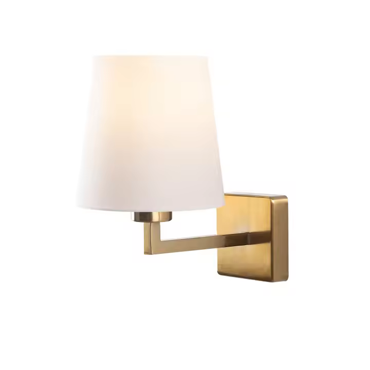 Aplique de pared WELLHOME, Estructura de metal Color Anticuario Blanco - 1