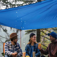 Tarpaulin Grande Impermeable De 2mx2m/3m Cubierta De Lluvia Para Jardín Fuerte Y Multipropósito Awning Canopy Para Exterior - details 0