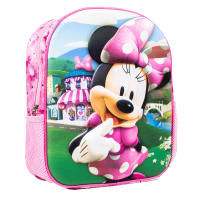 Mochila 3D Minnie Mouse Disney 31cm, Mochila Escolar Infantil Para Niñas Material Preescolar de 2 a 4 años, color rosa - details 4