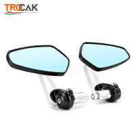 Espejo Retrovisor Para Motocicleta Universal 7/8 Pulgadas Manija De Manillar Vidrio Azul Espejo Lateral De Retrovisores - details 6