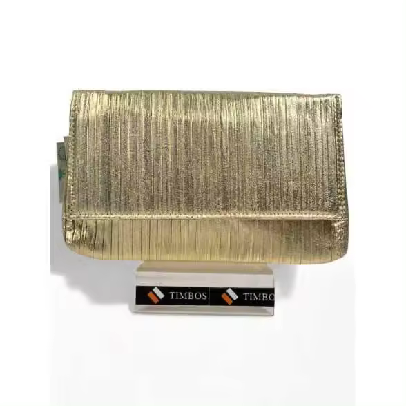 TIMBOS Bolso Fiesta Tipo Sobre Metalizado Oro 129949 - 1