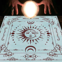 Mantel De Tarot Con Tu Poder En Forma De Serpiente Y Estampado Floral Y Vegetal Para Decoración De Altar Estilo Clásico Material Poliéster/Celulosa - details 6