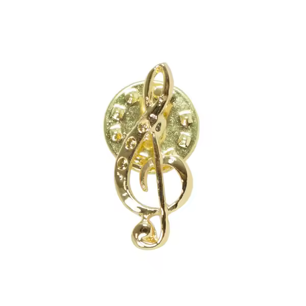 pin clave de sol ftp016 color dorado medida largo: 2,3cm. - 1