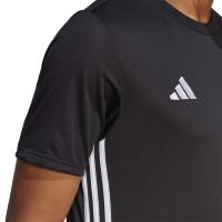 ADIDAS Camiseta Hombre Manga Corta Color Negro 3 Bandas - Colección Tabela - Cuello Redondo  T-Shirt Color Negro Transpirable Aeroredy para Deportistas - Adidas Sport - Padel, Tenis, Fútbol, Running, Multideporte - details 3