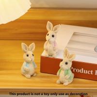 Colgante De Conejo De Pascua En Resina Adorno De Bunny Para Decoración De Mesa Y Hogar Miniatura Regalo Ideal Para Pascua - details 1