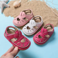 Sandalias De Verano Para Bebés Niñas Cuero Genuino Anticolisión Zapatos Infantiles Princesa Para Niños Playa Transpirables Talla True Fit Con Cierre De Correa - details 14