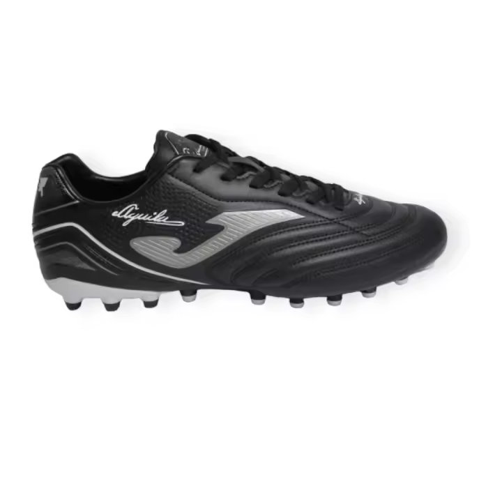 BOTA DE FUTBOL JOMA AGUILA 2401 NEGRO  SUELA CON TACOS AG.ESPECIAL CESPED ARTIFICIAL - 1
