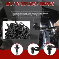 100pcs Clips De Automóvil Resistente Plástico 8mm Tornillos Y Arrancadores Para Panel De Trimmer Y Bumper Repuesto De Clavija De Automóvil - details 2