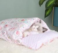 Casa De Gato Kawaii Grande Almohadilla Desmontable Para Adultos Con Cubierta Removible Comodidad Y Alimento Lindo Suministros Para Mascotas - details 10