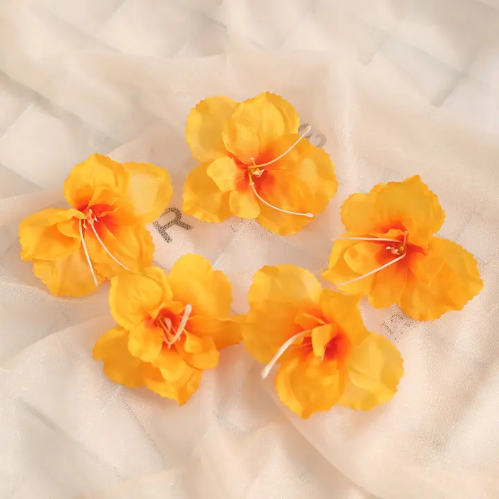 10/20 Piezas Flores Artificiales De Seda 6.5CM Para Decoración De Hogar Bodas Y Scrapbooking Cabezas De Rosas Para Artesanía Y DIY - 1