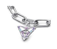Pandora ME - Abalorio de Plata de Ley con la Medalla Morado y Azul, Comes con el embalaje de Caja De Regno original. - details 1