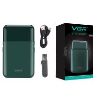 Afeitadora Eléctrica VGR Profesional Para Barba Reciprocante Portátil Mini Afeitadora USB Recargable Para Hombres V-390 Doble Hoja - details 8