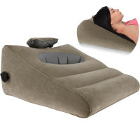 Almohada De Viaje Inflable Wedge Soporte Lumbar Y Cuerpo Almohada De Pies Elevador Multifuncional Para Yoga Y Descanso En Viajes Fabricada Con Tela De Poliéster Y PVC - details 0