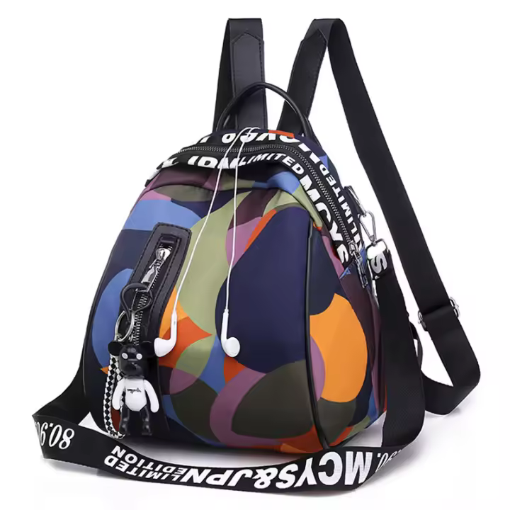Nueva Mochila Multifuncional Para Mujer Impermeable De Oxford 2021 Bolsa Antirrobo De Nylon Con Lining De Poliéster - 1