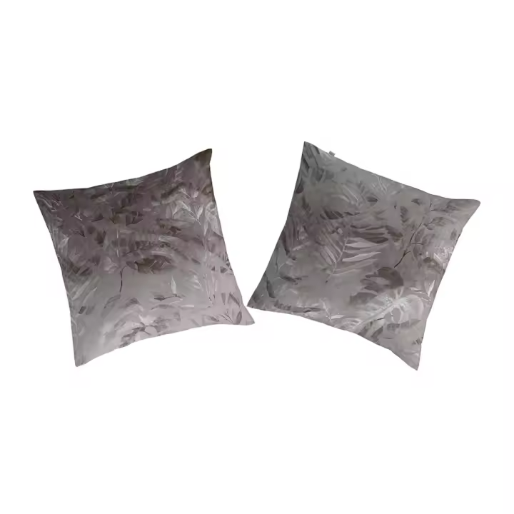 GUY LAROCHE - 2 cuadrantes 100% algodón LANKA 65x65 cm gris - 1