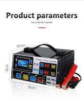 Cargador De Batería De Coche 300A Alta Potencia Cargador Rápido 12V/24V 220W Con Enchufe EU/US Inteligente Pulso Reparación De Batería - details 5