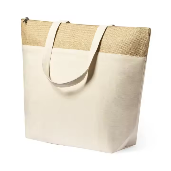 BOLSA TÉRMICA LINAX de Algodon y Jute - 1