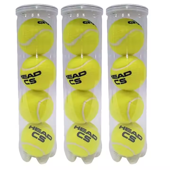 Head CS Bolas de Tenis – Tubo de 4 Pelotas Oficiales | Alta Durabilidad y Rebote Constante | Entrenamiento y Competición - 1