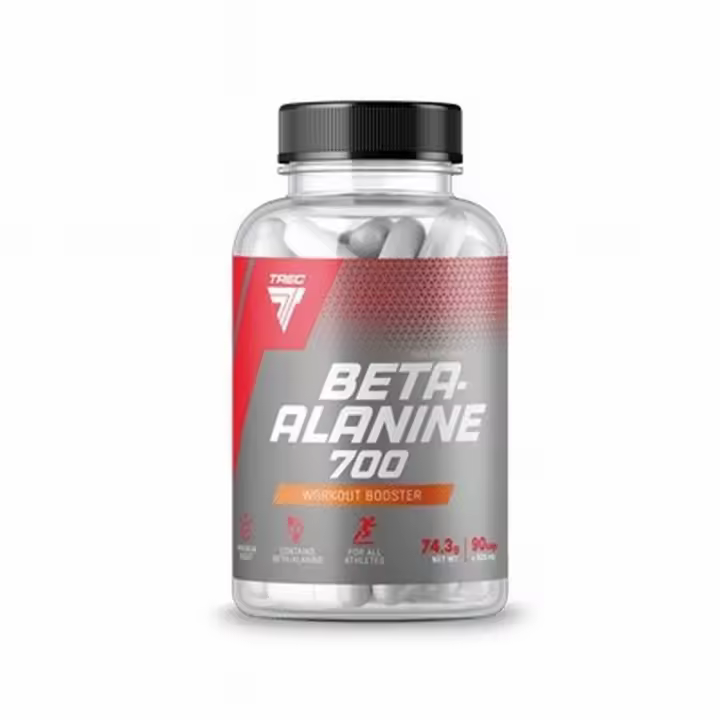 Beta Alanine 700 | Potenciador del Entrenamiento | 90 Cápsulas de 825mg | Aumento de Resistencia | Reducción de Fatiga | Mejora del Rendimiento | TREC NUTRITION - 1