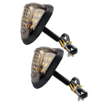 Par De Señales De Giro Para Motocicleta 12V Con 9 LEDs Luz Amarilla Indicadores De Señalización Con Interruptor Piranha - details 0