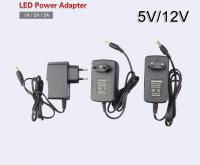 Convertidor De Energía 220V a 12V Adaptador Cargador Universal Para Tiras De Luz LED Transformer De Suministro De Energía EU US AU UK Con Salidas 1A 2A 3A - details 0