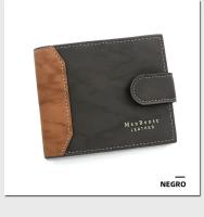 Cartera Corta Para Hombre De Cuero PU De Alta Calidad Porta Tarjetas Y Fotos Pequeña Monedero 3-Plegable Estilo Slim - details 10