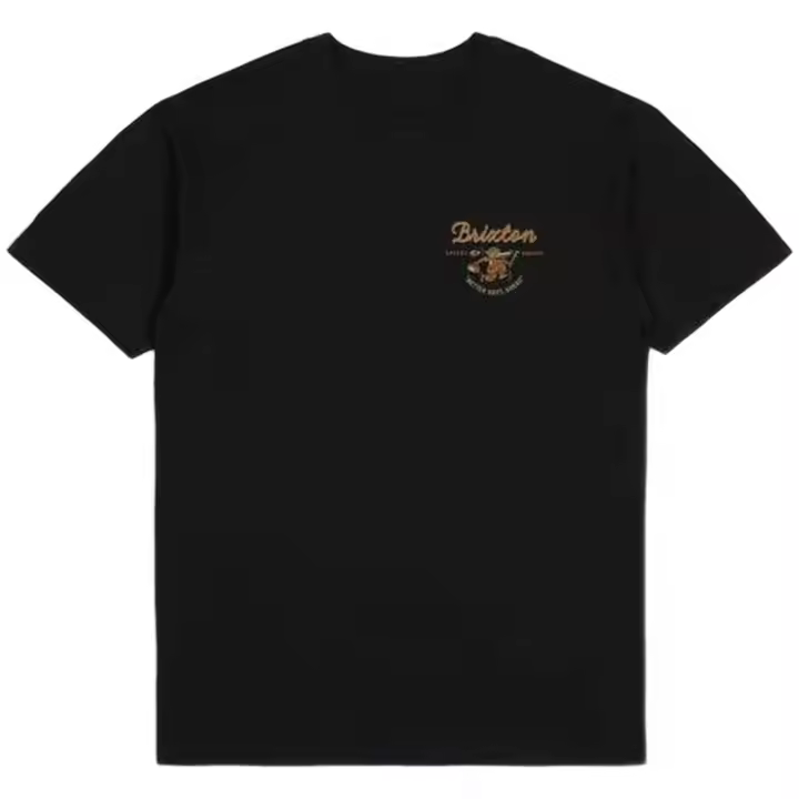 Camiseta de Manga Corta Brixton Better Days para hombre en color negro - 1