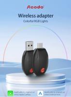 Acodo 2en1 Mini Caja Para Coche CarPlay Android Auto USB Tipo-C Conexión Bluetooth WiFi Plug&Play Dongle Inteligente Sin Cable - details 4