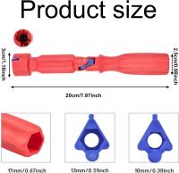 Durable Toilet Seat Fitting Tool – Easy Installation & Removal with Adjustable Hinge Spanner | Plastic Handle for Comfort Grip - details 0