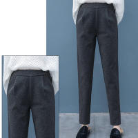 Nuevos Pantalones Harem Clásicos Para Mujer 2024 Alta Cintura Pierna Ancha Estilo Casual Solido Pantalones Sueltos Versátiles De Pierna Larga - details 9