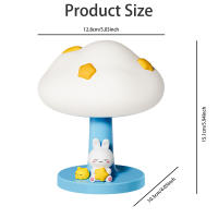 Lámpara De Noche LED Nube Recargable En Silicona Decorativa Y Cálida Para Dormitorio Con Luz LED De 249-2000 Luminosos Fuente De Energía: Batería Recargable - details 6