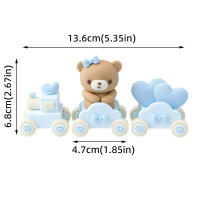 Toppers De Pastel Para Fiesta De Bebé Con Tema Oso Rosa Y Azul Para Niño Y Niña Decoración De Letras Y Lazo Para Fiesta De Cumpleaños Y Baño De Mariposa - details 7