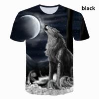 Camiseta Casual Para Hombres 2023 Manga Corta Estampado 3D Lobo Suave Transpirable Estilo Joven Primavera Verano - details 0