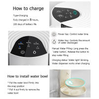 Fregadero Automático Para Mascotas 3L Recargable Sin Filtro Requiere Tiempo Programable Dispensador De Agua Para Gatos Y Perros - details 2