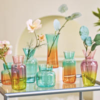Mini Vaso Nórdico Creativo Botellas De Cristal Para Flores Decoración De Hogar Y Bodas Centros De Mesa Moderno Estilo - details 2