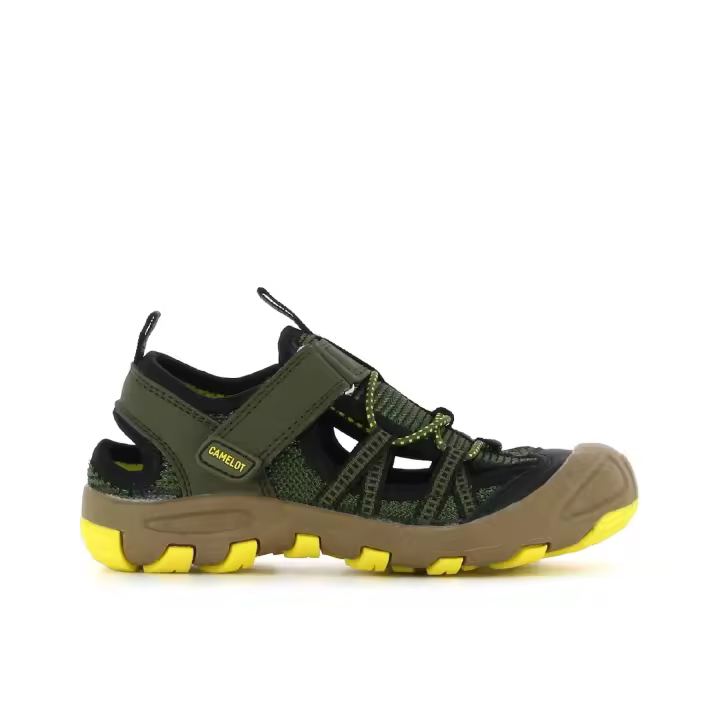 CAMELOT Zapatillas con tiras ajustables SINDRI de color Caqui - 1