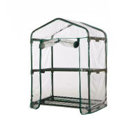 Cubierta De Invernadero Verde 100% Impermeable Para Mini Jardín Plantas Calentamiento Anti-UV Viento Sin Marco Color Verde - details 7