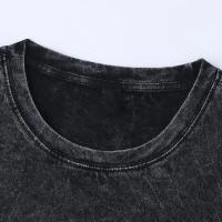 Camiseta De Algodón Vintage Para Hombre Frog Drift Moda Callejera Estampada Casual Suelta Estilo Hip Hop Cuidado Hand Wash - details 2