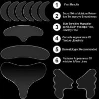 Juego De Parches Faciales Reutilizables De Silicona Antiarrugas 5/11/16/18 Piezas Para Rostro Cuello Frente Ojos Mejillas Y Pecho Herramientas De Belleza - details 5